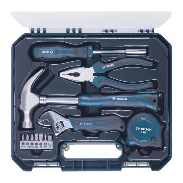 Hand Tool Kit (Blue, 12 Pieces)