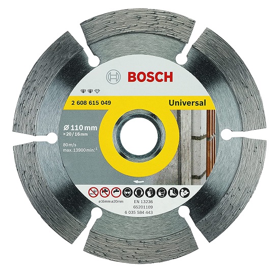 2608615049 Diamond Cutting Disc, 110 x 20.16 x 10 mm 2608615049 Diamond Cutting Disc, 110 x 20.16 x 10 mm