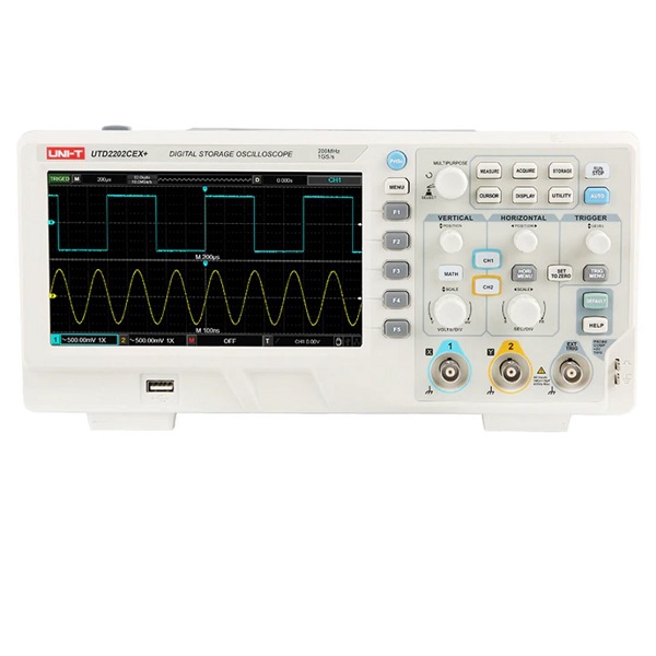 UTD2202CEX+ Digital Storage Oscilloscope - 200MHz 2 Ch