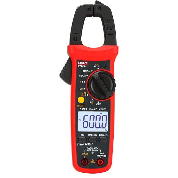 UT204+ Digital clamp meter- 600A AC/DC True Rms