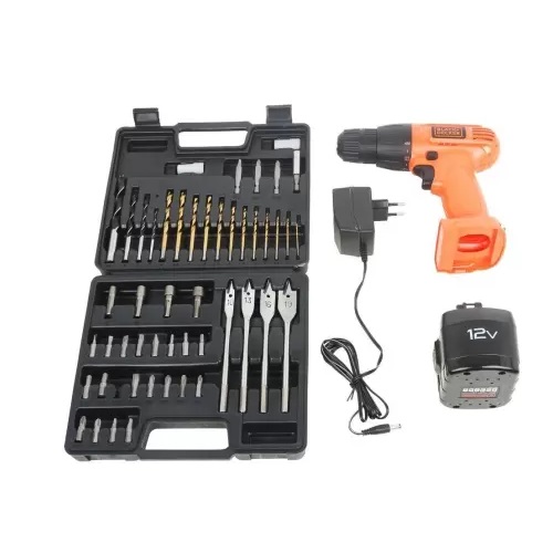 CD121K50 12-Volt Cordless Drill/Driver with Keyless Chuck and 50  Accessories Kit