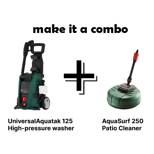 UniversalAquatak 125  High-pressure washer + AquaSurf 250 Patio Cleaner