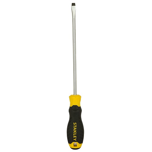 STMT60828-8 Cushion Grip Slotted Standard Screwdriver 6.5 mm x 150 mm Black and Yellow