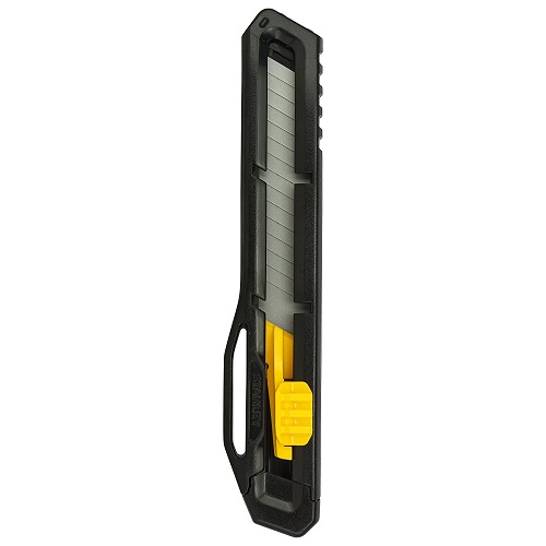 STHT10323-800 18mm Plastic Slide Lock Snap Off Knife (Black)
