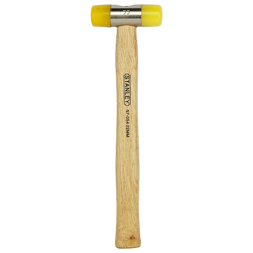 57-054 22mm Soft Face Hammer Mallet (Yellow & Black)