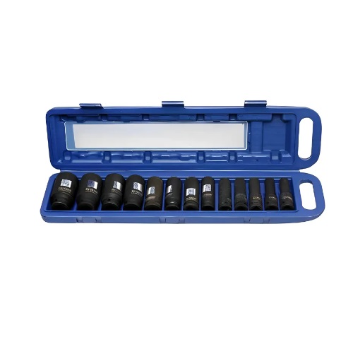 1/2 inch Drive Hexagon Deep & Long Impact Socket Set(DN-IMP-13M H)