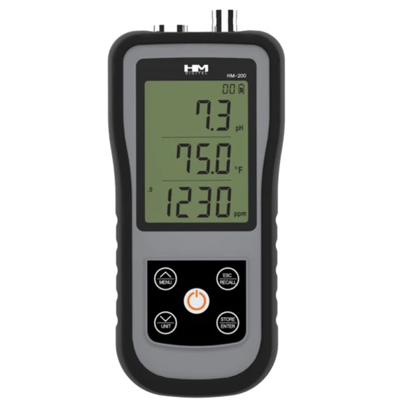 HM-200: Portable pH/EC/TDS/Temp Monitor