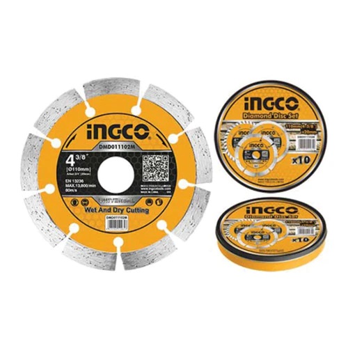 DMD011002M-1PC INGCO 4" Dry Diamond Angle Grinder Cutting Disc(10 pcs)