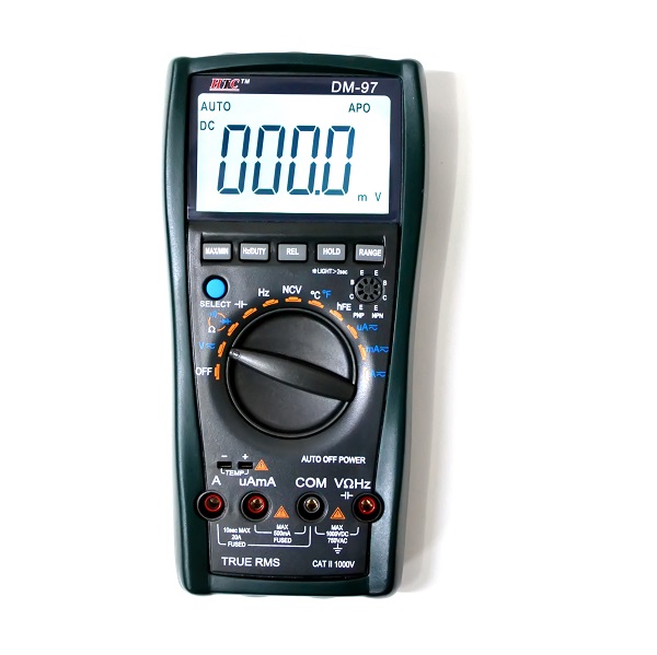 DM-97 Digital Multimeter with Temp- True Rms