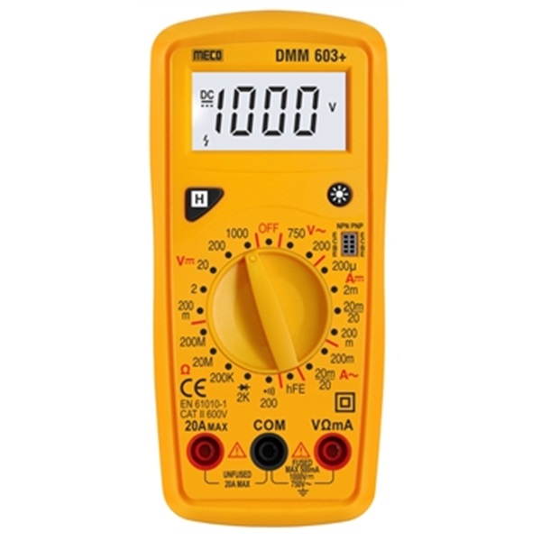 DMM 603+ 3½ Digit 2000 counts Digital Multimeter
