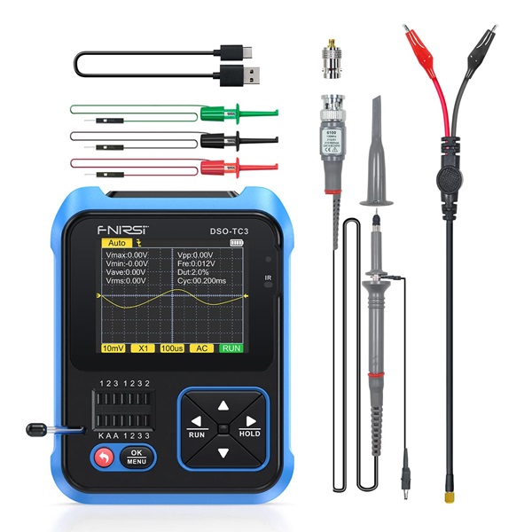 TC3 Digital Oscilloscope Transistor Tester Function Signal Generator 3 in 1