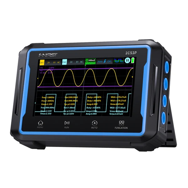 2C53P 3-in-1 Dual Channel Tablet Oscilloscope + Multimeter + Function Generator