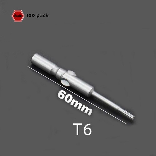 801 Electric Screwdriver Bits Torx 5X60 T6 (Pack of 100)