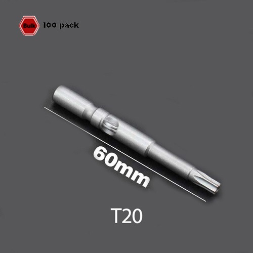 801 Electric Screwdriver Bits Torx 5X60 T20 (Pack of 100)