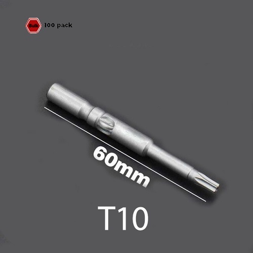 801 Electric Screwdriver Bits Torx 5X60 T10 (Pack of 100)