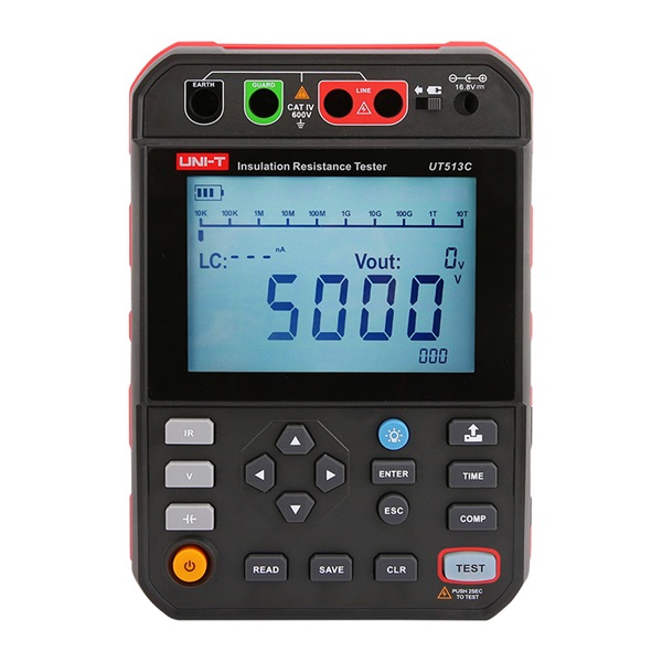 UT513C 5kV Insulation Resistance Tester, 5.00TΩ