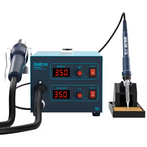 BK852D+ Soldering Iron Hot Air Gun De-soldering 2 In 1 Rework Station
