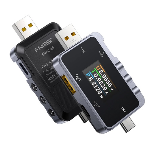 FNAC-28 2-IN-1 Type-C USB Tester Digital Voltmeter Ammeter Power Bank Charger Measure