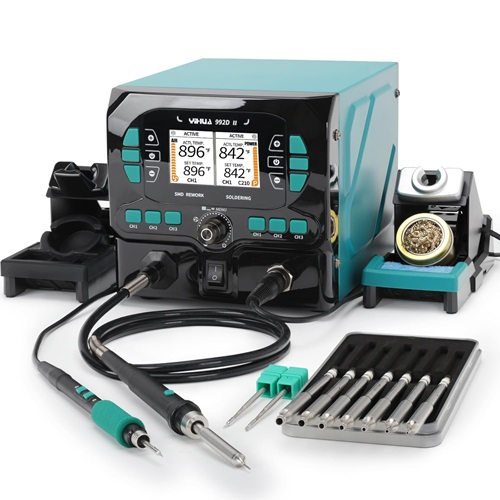 992D-II precision hot air and soldering iron soldering station