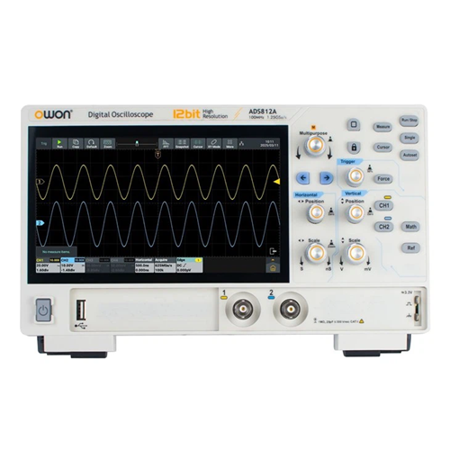 ADS812A 12bits Digital Oscilloscope- 100 Mhz 2 Channel