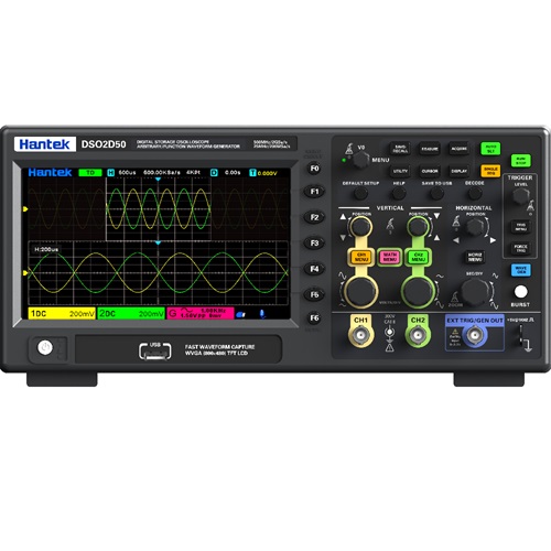 DSO2D50 Digital Storage Oscilloscopes 500MHz Bandwidth 2CH Dual Channel