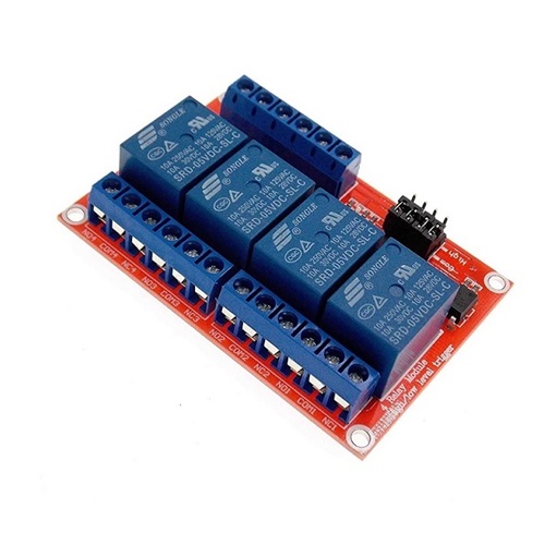 4 Channel Relay Module 5V High and Low Level Trigger Relay Module