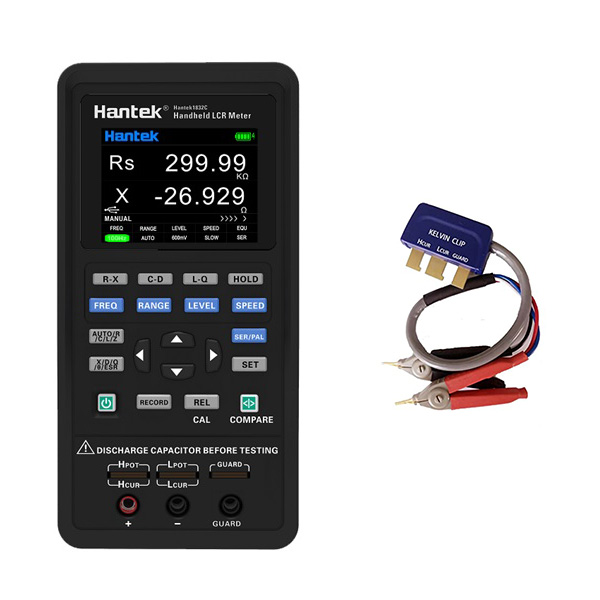 1833C LCR Meter- 100kHz + Kelvin Test Clip