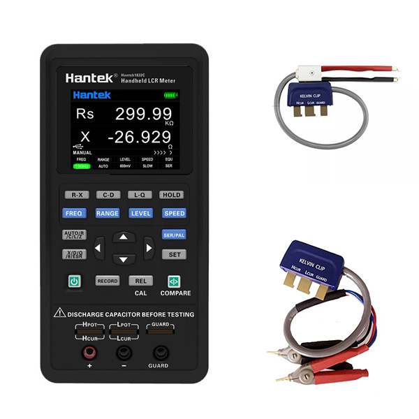 1833C LCR Meter- 100kHz + Kelvin Test Clip + Kelvin Test clip Tweezers