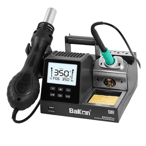 BK602 PRO 2-in-1 Soldering Rework Hot Air Station