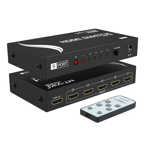 HDMI Switch 5 Port With Remote-Metal-4k- 30 Hz