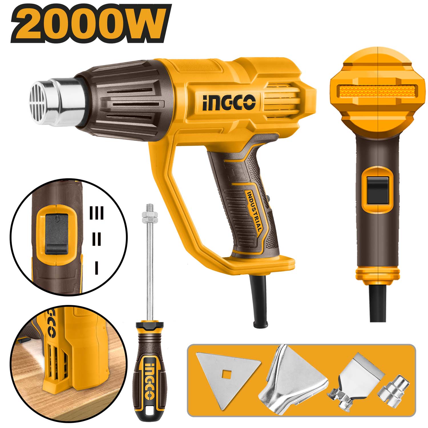 HG200078 Heat gun, 2000W