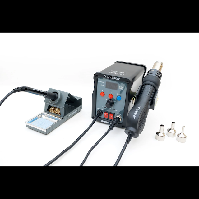 878D Ultra Pro 2-in-1 Hot Air and Soldering Station