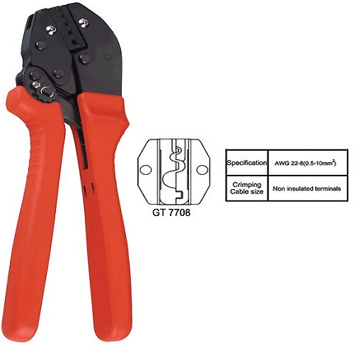 GT-7708 Non Insulated Crimping Tool 0.5 MM2 - 10 MM2