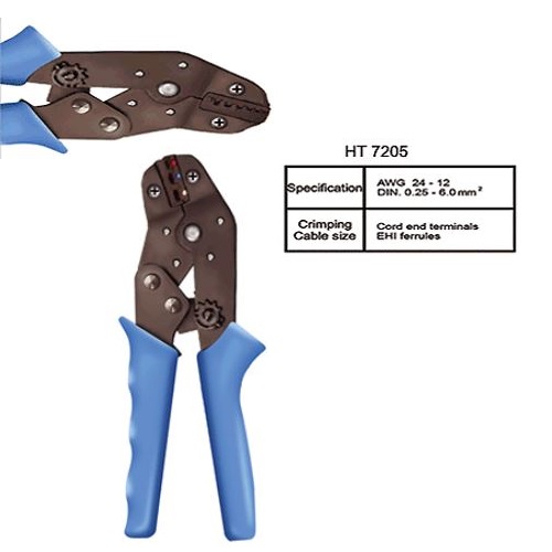 HT-7205 Cord End Terminals Crimping Tool