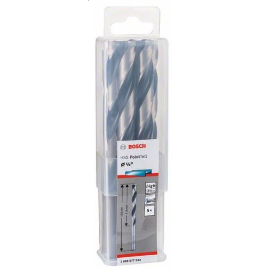 HSS Twist Drill Bit PointTeQ 1/2 inch (5 Pack)