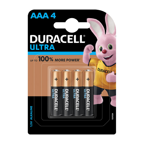 Ultra Alkaline AAA 4 Batteries