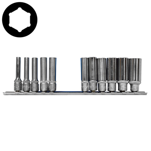 11pc 1/4 Inch 6pt. Deep Socket Set (SAE)