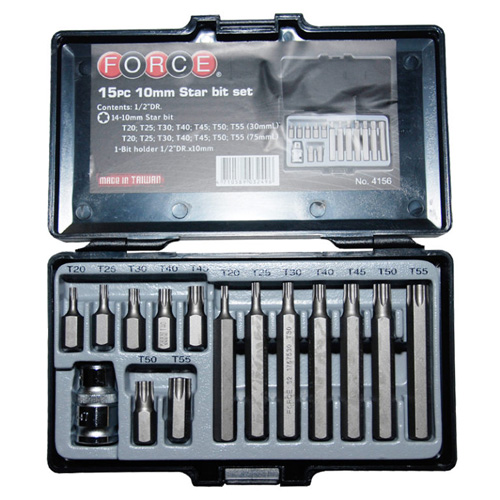 15pc 10mm Star Bit Set