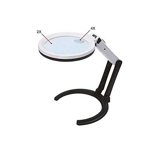 Handheld Magnifier Multifunctional Magnifying Glass 10x/25x Adjustable  Magnification Foldable Square Mirror + 6 Led Lights - Magnifiers -  AliExpress