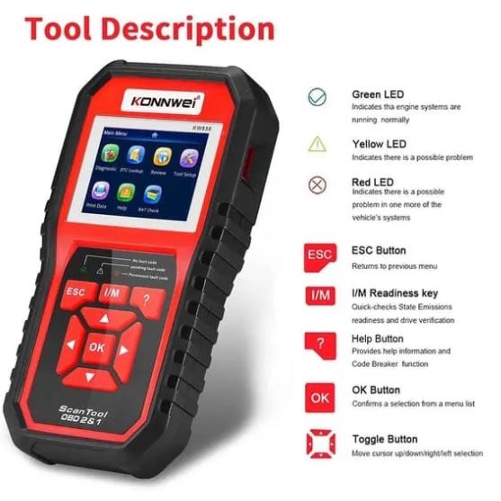 KW850 Professional OBD2 Scanner Tool