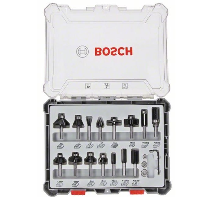 15-piece Mixed Application Router Bit Set 2607017472