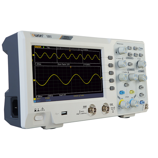 SDS1202 Digital Storage Oscilloscope (DSO)- 200MHz 2 Ch