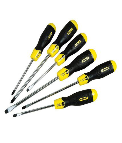 6 Piece, Cushion Grip Screwdriver Set STHT65242-8