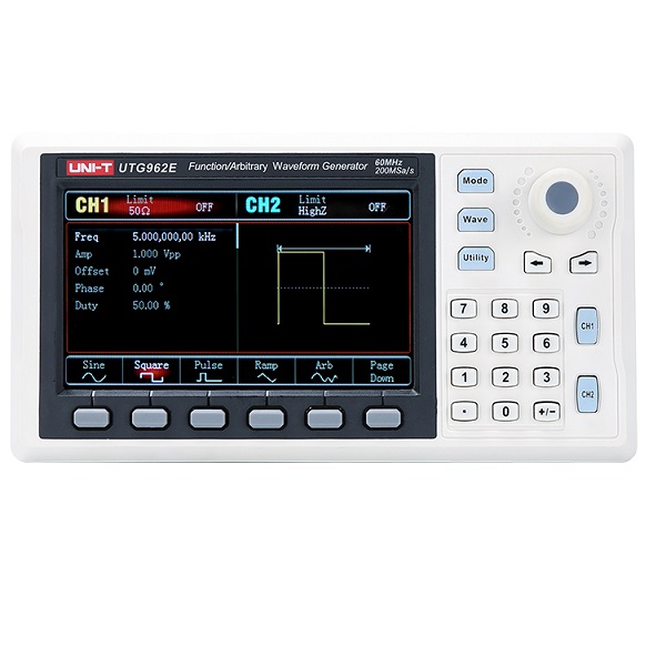 UTG962E Function/Arbitrary Waveform Generator- 60 MHz