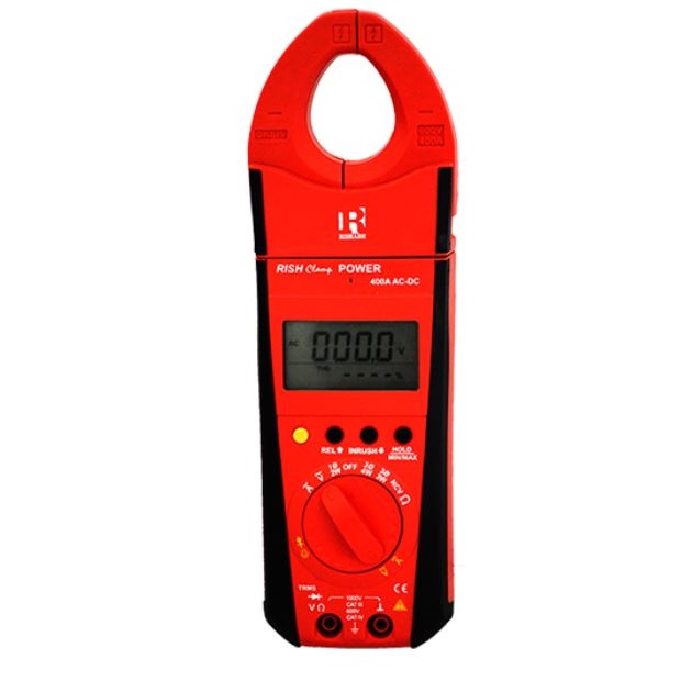 Rish 400A AC/DC Power Clamp Meter 3 Phase with inrush measurement